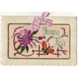 n°9303 - Carte Brodée -...