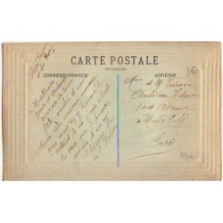 n°9306 - Carte Brodée avec Pochette - Fleurs - enveloppe