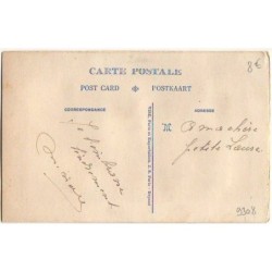 n°9308 - Carte Brodée - Souvenir - Hirondelle et Fleurs