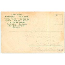 n°9332 - Carte Fantaisie - Fröhliche Weihnachten - Ange dans un médaillon - Eglise