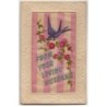 n°9360 - Carte Brodée - From Your Loving Husband - Hirondelle