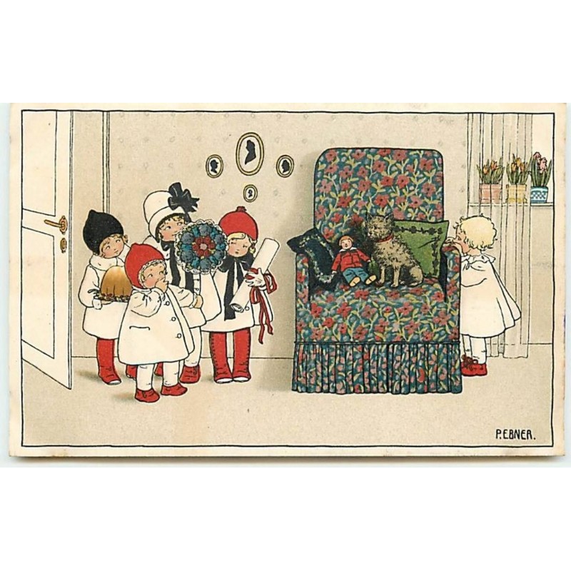 n°9370 - Carte Illustrateur - Pauli Ebner - Enfants
