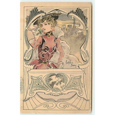 n°9372 - Carte Illustrateur - Gaston Noury - Femme