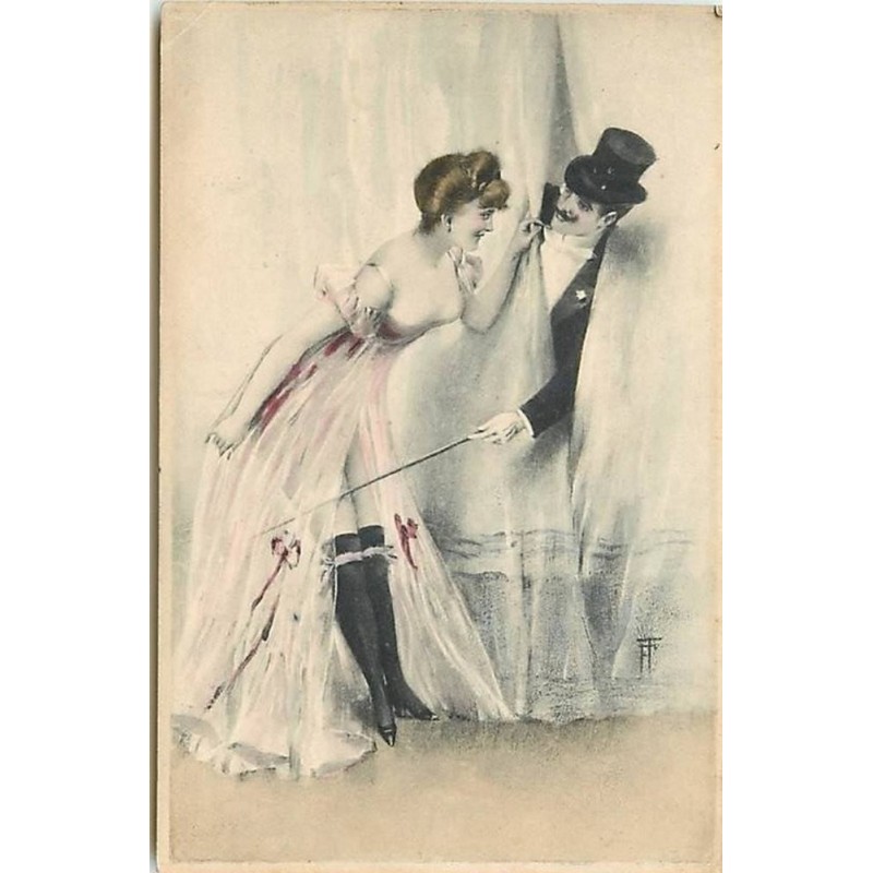 n°9378 - Carte Illustrateur - MM Vienne n°68 - Femme légèrement vêtue et homme