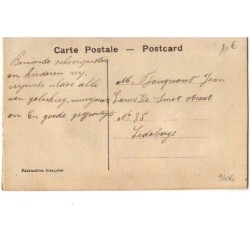 n°9406 - Carte Brodée - Geluktig Nieuwjaar - Brouette remplie de pensées