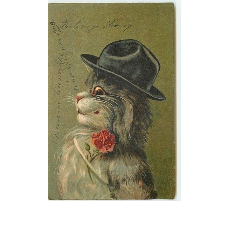 n°9421 - Maurice Boulanger - Chat portant une chapeau