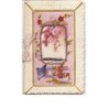 n°9457 - Carte Brodée - Paysage - Papillon