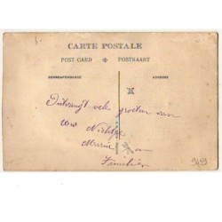 n°9459 - Carte Brodée avec rabat - Fleurs violettes