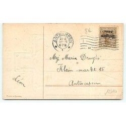 n°12490 - Carte Fantaisie - Geloof - Fillette devant une croix