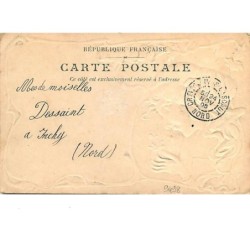 n°9498 - Carte Illustrateur - Art Nouveau - Femme sentant une fleur