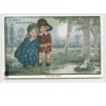n°951 - Ethel Parkinson - La poésie dans la forêt - The fairy pond - Enfants regardant une fée sur un nénuphar