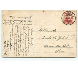 n°9538 - Carte Fantaisie Gaufrée - Joyeux Noël - Ange sur une Balançoire