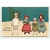 n°9541 - Carte Fantaisie - Fröhliche Weihnachten - Groupe d'Enfants