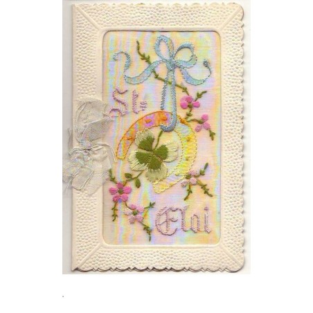 n°9553 - Carte Brodée - St Eloi - Fer à Cheval