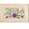 n°9558 - Carte Brodée - Aandenken - Pensée