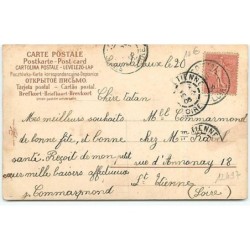 n°12497 - Ange gardien jouant de la lyre