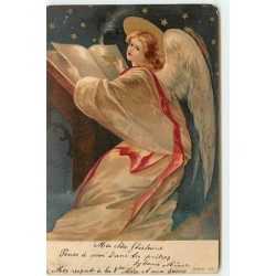 n°12498 - Ange gardien lisant