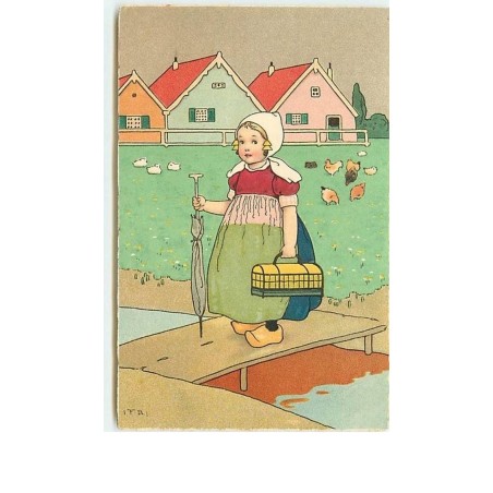 n°9617 - Carte Illustrateur - Fritz Baumgarten - Meissner serie 2269 - Jeune Hollandaise