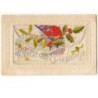 n°9656 - Carte Brodée avec rabat - Christmas Greetings - Drapeau