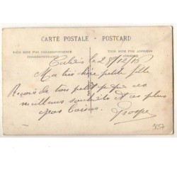 n°9657 - Carte Brodée avec rabat - Bonne Année - Soleil - Drapeau Français