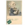 n°9677 - Carte Illustrateur - MM Vienne n°296 - Fillette et son chat
