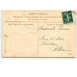 n°9685 - Carte Fantaisie Gaufrée - Joyeuses Pâques - Poule et Lapin