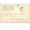 n°969 - Carte Gaufrée - Heureuses Pâques - Attelage avec des poussins - Lapin