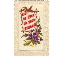 n°9703 - Carte Brodée -...