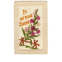 n°9704 - Carte Brodée - To...