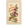 n°9704 - Carte Brodée - To my Dear Sister - Fleurs