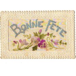 n°9707 - Carte Brodée -...