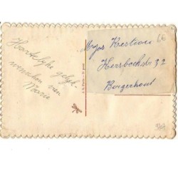 n°9707 - Carte Brodée - Bonne Fête - Pensées