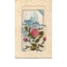 n°9709 - Carte Brodée - Roses + carte