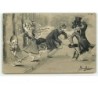 n°9763 - Carte Illustrateur - Maurice Boulanger - Chats Habillés - Coup de Vent