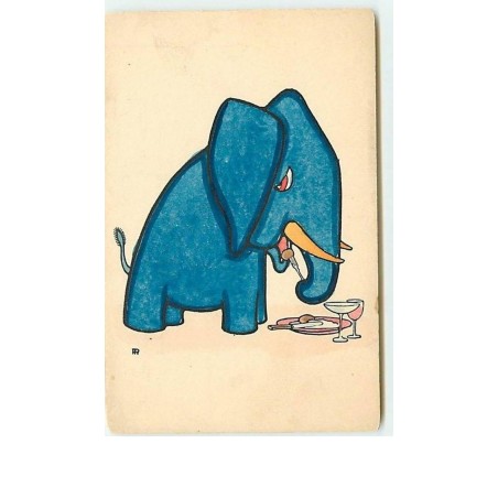 n°9775 - Carte Illustrateur - MM Vienne n°359 - Eléphant Bleu