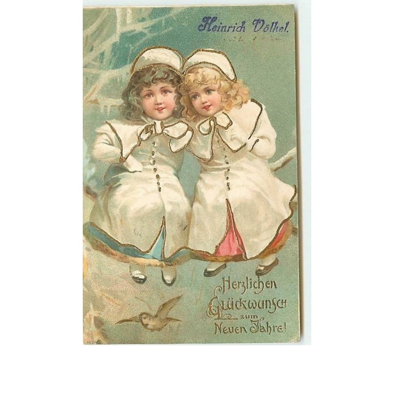 n°9799 - Carte Fantaisie - Fillettes - Clapsaddle - Brundage