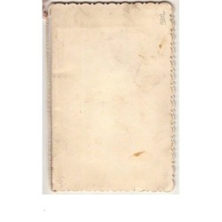 n°9802 - Carte Brodée - Couple dans un médaillon