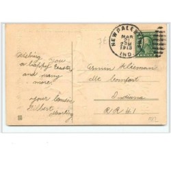 n°982 - Carte Gaufrée - A Joyous Easter - Fillette avec un lapin