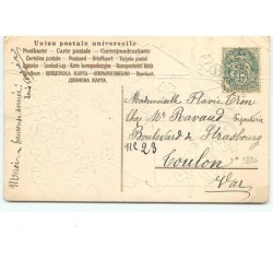 n°9820 - Carte Fantaisie - Bonne Année - Enfants dans une enveloppe