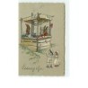 n°9829 - Carte Fantaisie - Ostergrusse - Enfants et lapins habillés