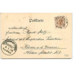 n°9866 - Carte Fantaisie - Fröhliche Ostern - Ange et cloche 1898