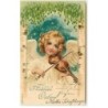 n°9868 - Carte Fantaisie - Fröhliche Ostern - Ange jouant du violon