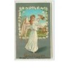 n°988 - Carte Gaufrée - Gesegnete Ostern - Ange
