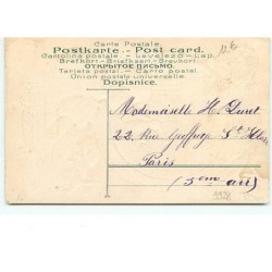 n°9928 - Carte Fantaisie Gaufrée - Joyeux Noël - Fillette regardant dan sun médaillon
