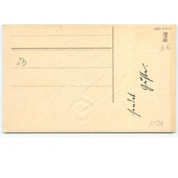 n°12521 - Carte Gaufrée - Die bester Glückwünsche zum Geburtstage - Anges poussant une brouette remplie de fleurs