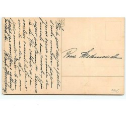 n°9945 - Carte Fantaisie - Fillette avec un chat - Style Flatscher - souris - Meissner serie 1718