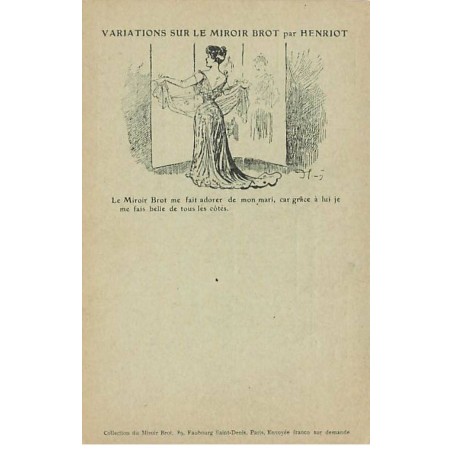 Publicité - Variations sur le miroir Brot par Henriot - Femme