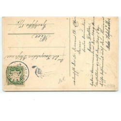 n°12534 - Carte Gaufrée - Fröhliche Ostern - Poussins se faisant un bisou