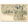 n°12544 - Carte Gaufrée - Jeunes femmes