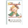 n°12563 - Mabel Lucie Attwell - All set for a good time must never be fast - Fillette regardant sa montre